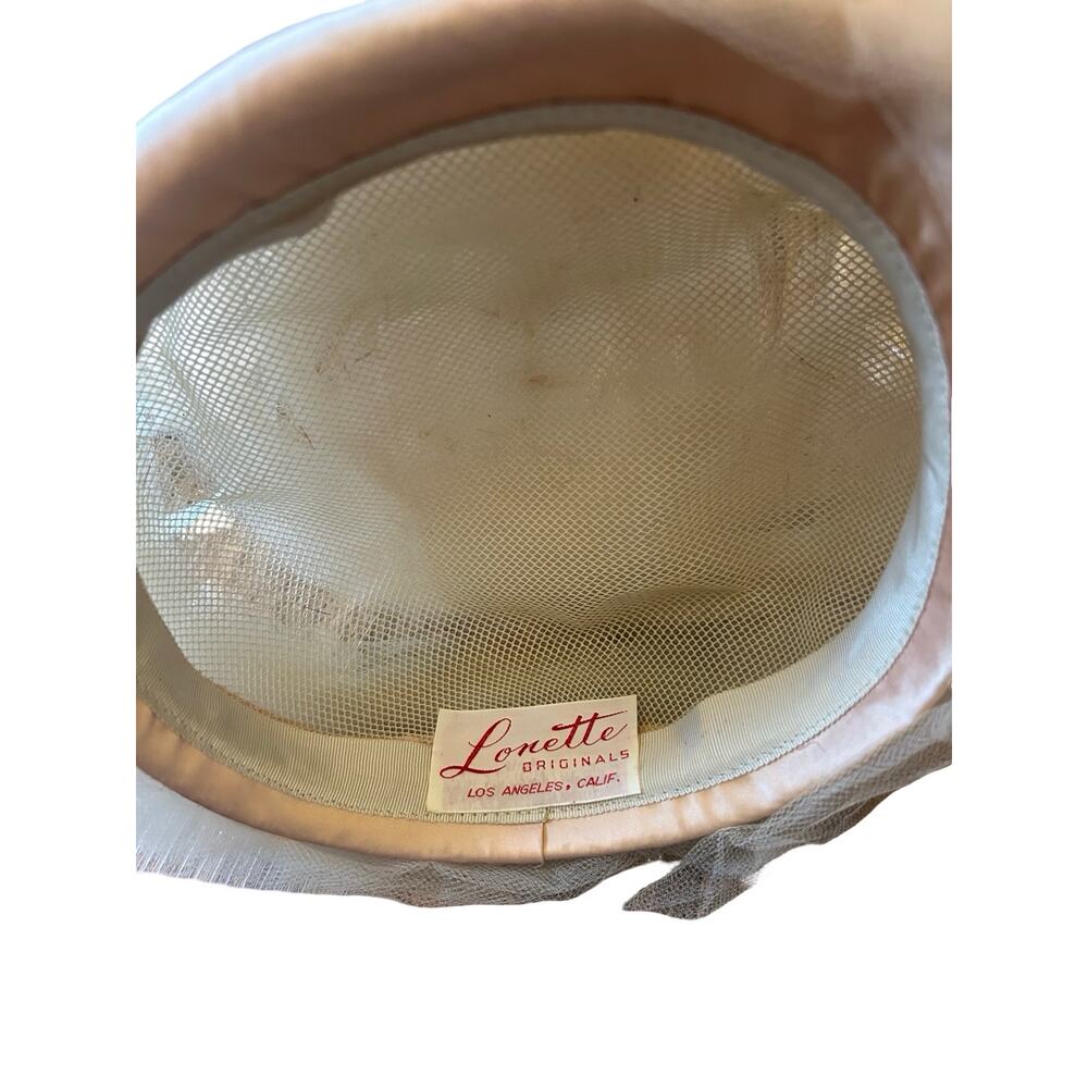 Lonette Originals Mid Century Vintage Tulle Cocktail Hat - Picture 2 of 7
